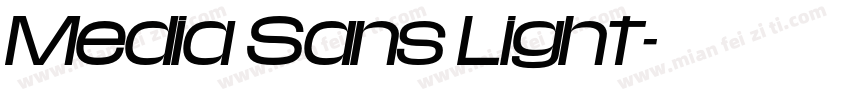 Media Sans Light字体转换